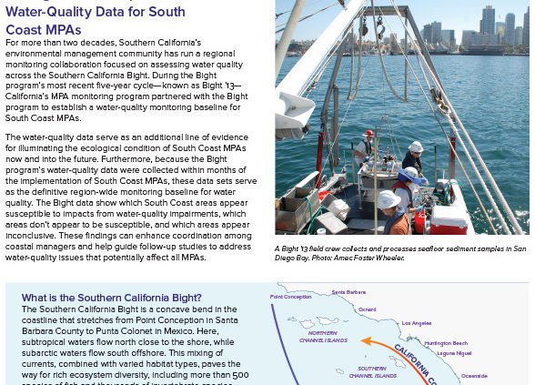 Assessing Water Quality in South Coast MPAs (Southern California Bight  Regional Monitoring Program) – Ocean Science Trust