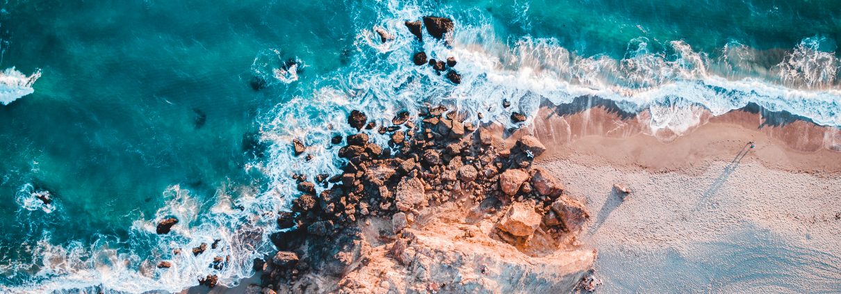 Aerial photograph of Point Dume, Malibu