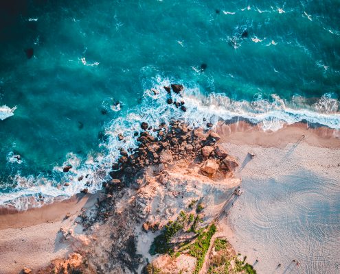 Aerial photograph of Point Dume, Malibu